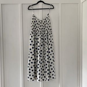 H&M Smocked Cotton Dress Sz L